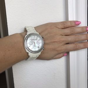 MK White Watch